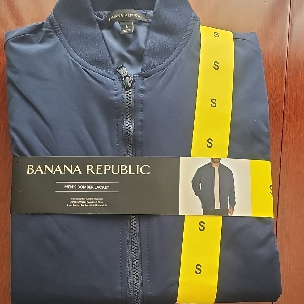 Banana Republic Men's Navy Bomber Jacket
